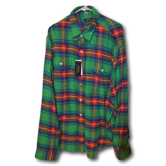 POLO RALPH LAUREN Men's Multi Plaid Blanket Shirt Size: XXL NWT - Picture 3 of 5